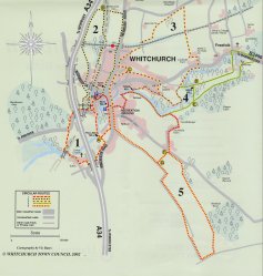 Map of circular walks